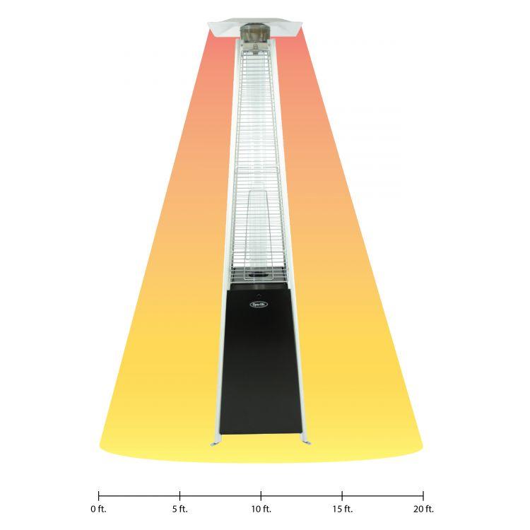 Dyna-Glo 42,000 BTU Black Pyramid Flame Patio Heater - DGPH301BL thumbnail 4
