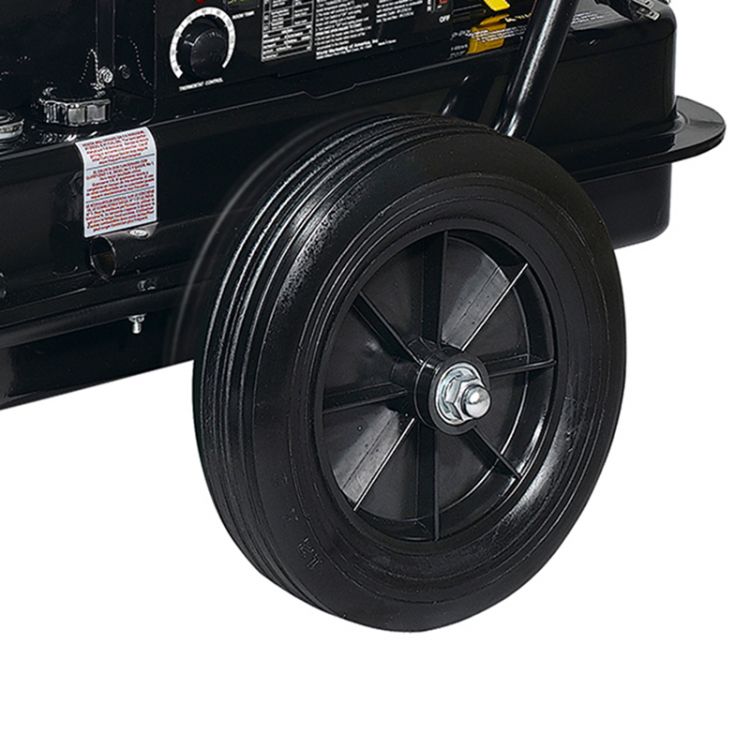 Dyna-Glo Delux KFA400DGD 400,000 BTU Kerosene Forced Air Heater - wheels